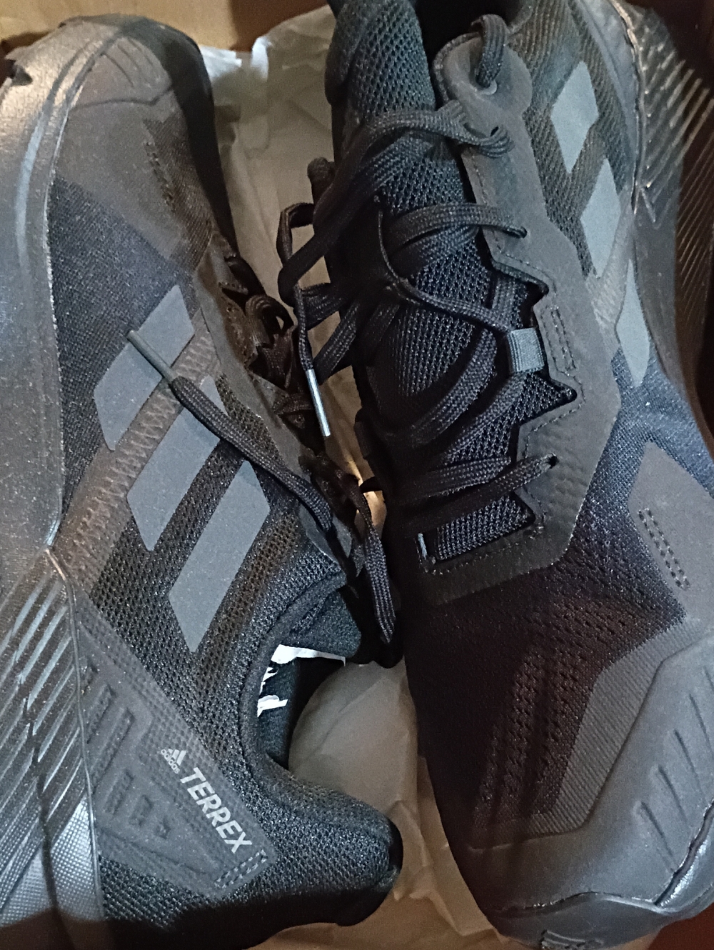 adidas Terrex Soulstride Trail Running Shoes Black & Gray US 14 Like New